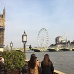 Image of the London Eye and riverbank