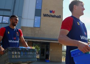 Whitehall and Essex CCC make donations to Colchester Foodbank